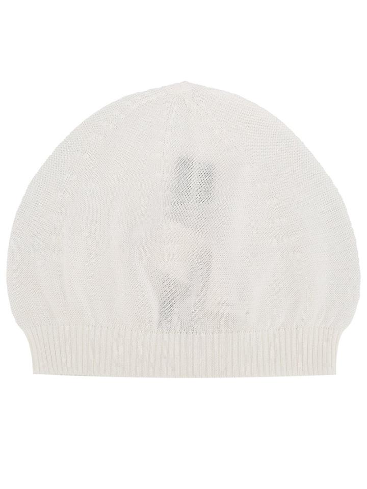 Rick Owens - Knitted Beanie - Unisex - Cotton - One Size, White, Cotton