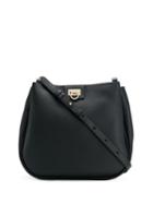 Salvatore Ferragamo Gancini Lock Tote - Black