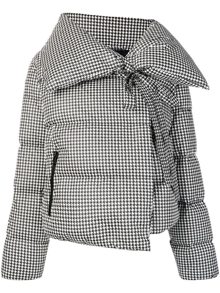 Bacon Pied-de-poule Puffer Jacket - Black