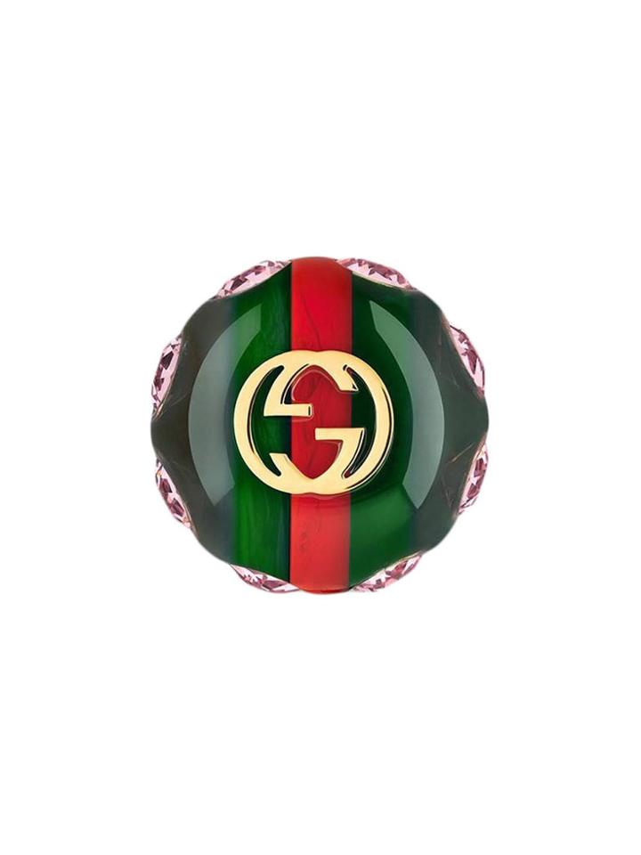 Gucci Vintage Web Brooch - Green