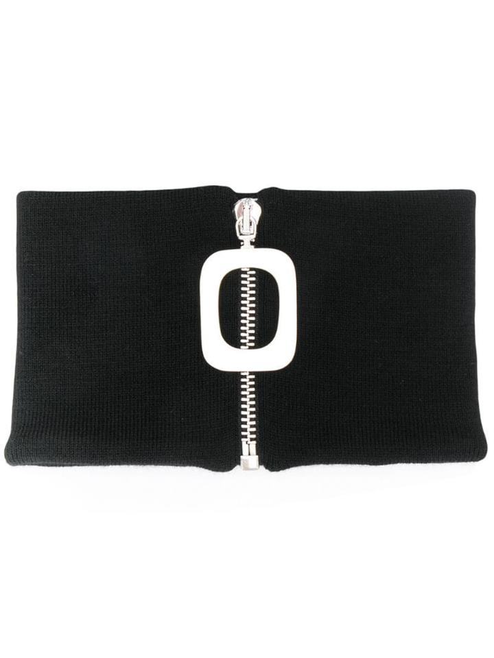 Jw Anderson Jwa Wool Neckband - Black