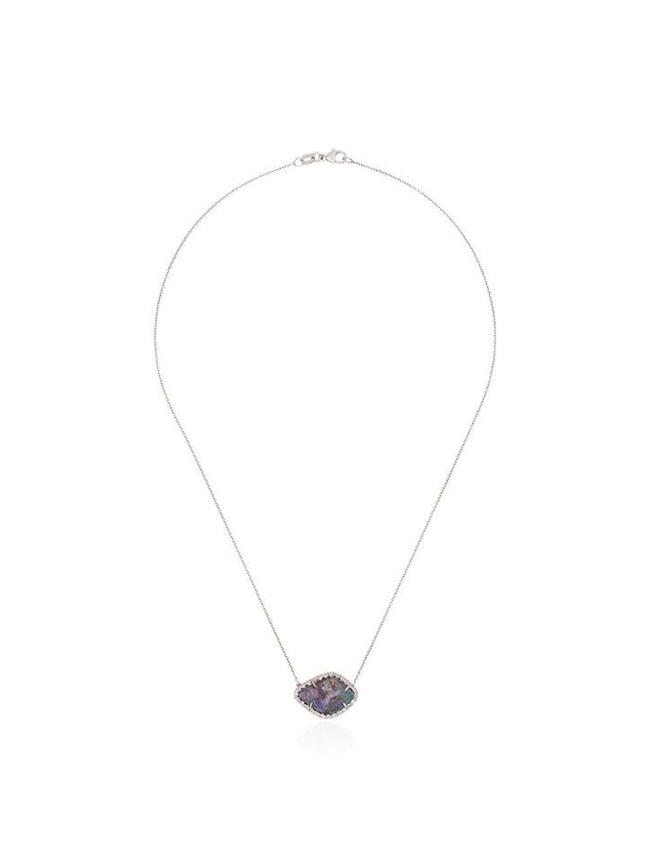 Kimberly Mcdonald Opal Pendant Necklace - White Gold/multicoloured