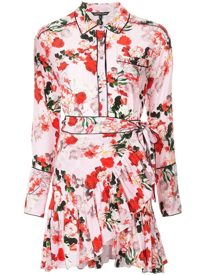 Marissa Webb Floral Print Short Dress - Multicolour
