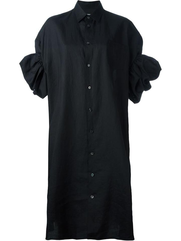 Junya Watanabe Comme Des Garçons Ruffled Sleeve Shirt Dress