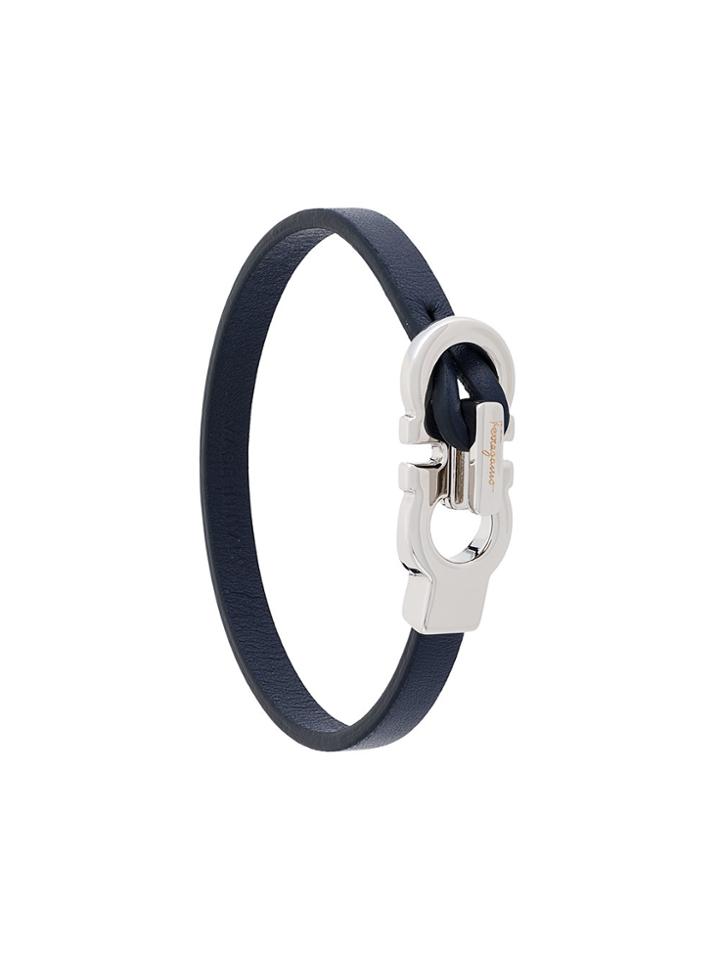 Salvatore Ferragamo Double Gancio Bracelet - Blue