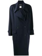 Chanel Vintage 1999's Oversized Double Breasted Coat - Blue