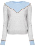Veronica Beard Cashmere Knitted Top - Grey
