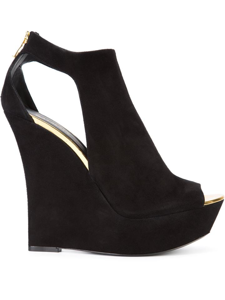 Balmain Peep-toe Sandals - Black