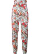 Emilia Wickstead Spencer Floral High Waisted Trousers