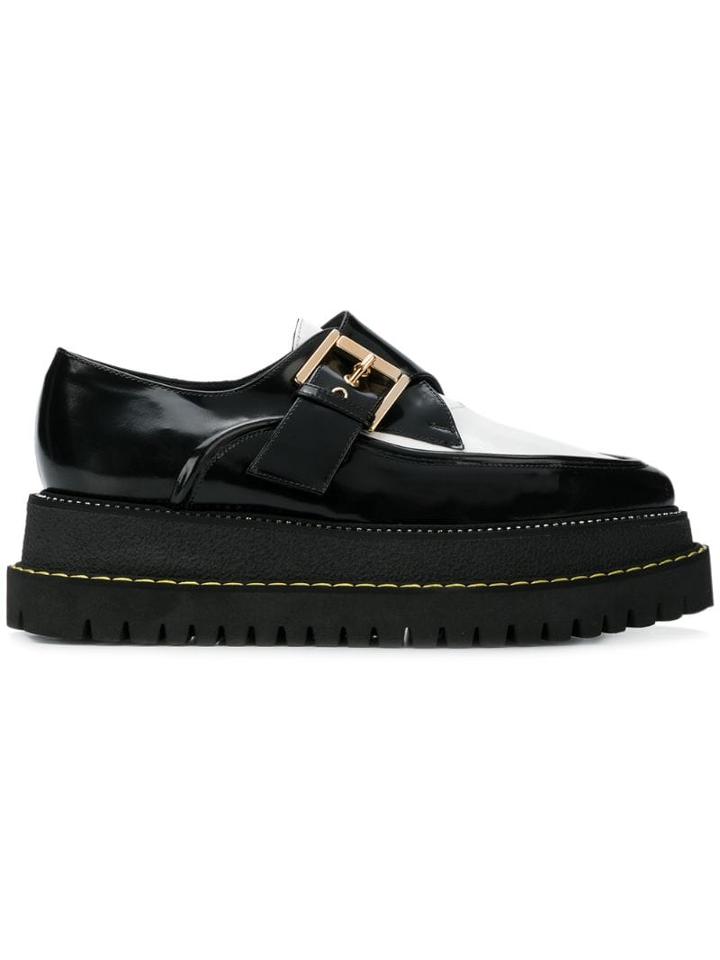 Nº21 Buckled Creepers Shoes - Black