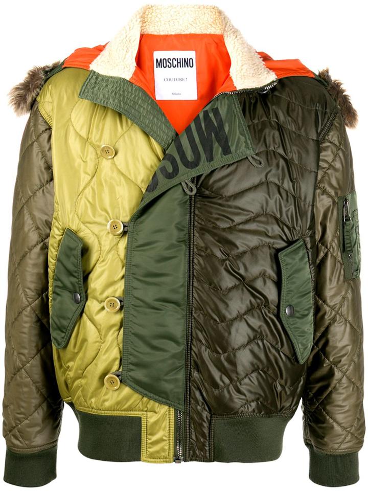 Moschino Padded Bomber Jacket - Green