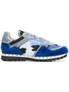Valentino Rockrunner Camouflage Low-top Sneakers - Blue