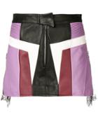 Almaz Panelled Mini Skirt - Black