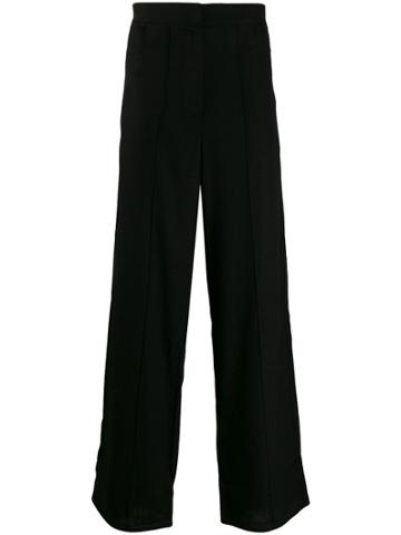 Art School Tailored Wide Leg Trousers - Black