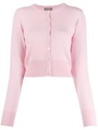 N.peal Cashmere Cropped Cardigan - Pink