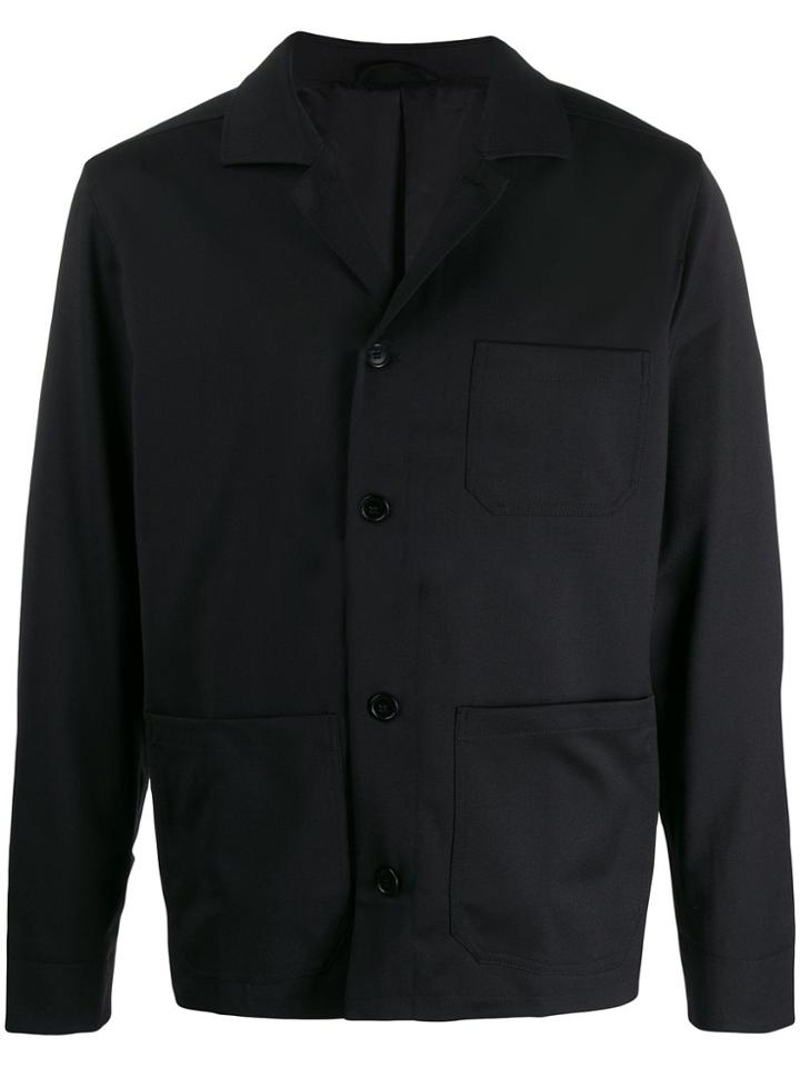Filippa-k Button-down Bomber Jacket - Black