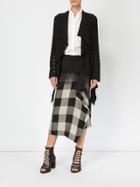 Masnada Asymmetric Draped Skirt - Black