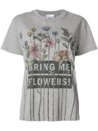 Red Valentino Bring Me Flowers T-shirt - Grey