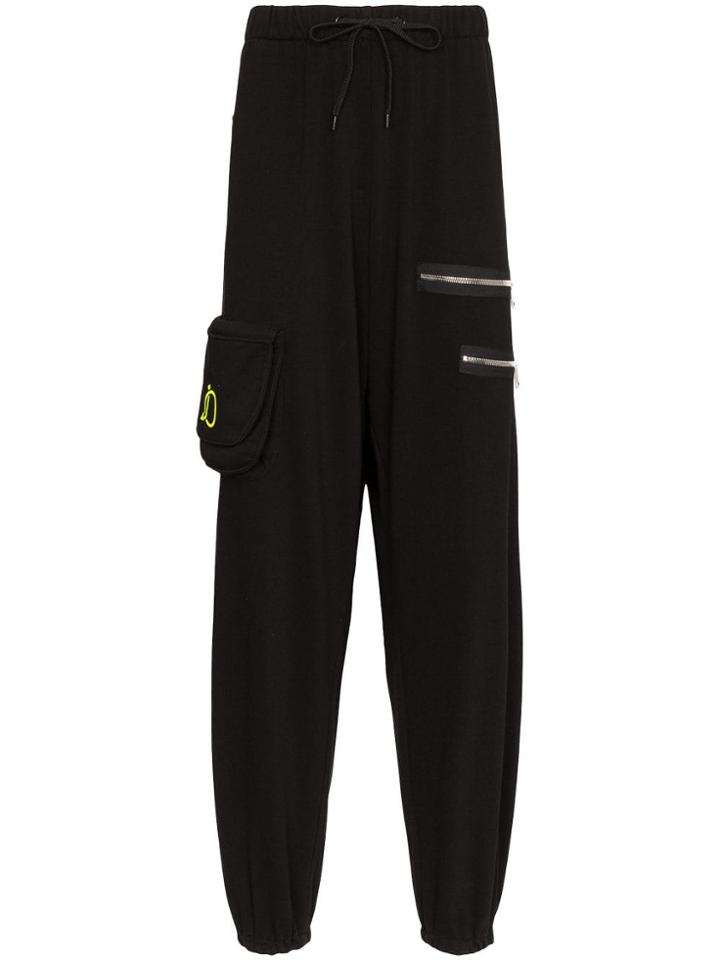 Duo Multi-pocket Track Trousers - Black