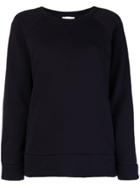 Semicouture Back Embroidered Logo Sweatshirt - Blue