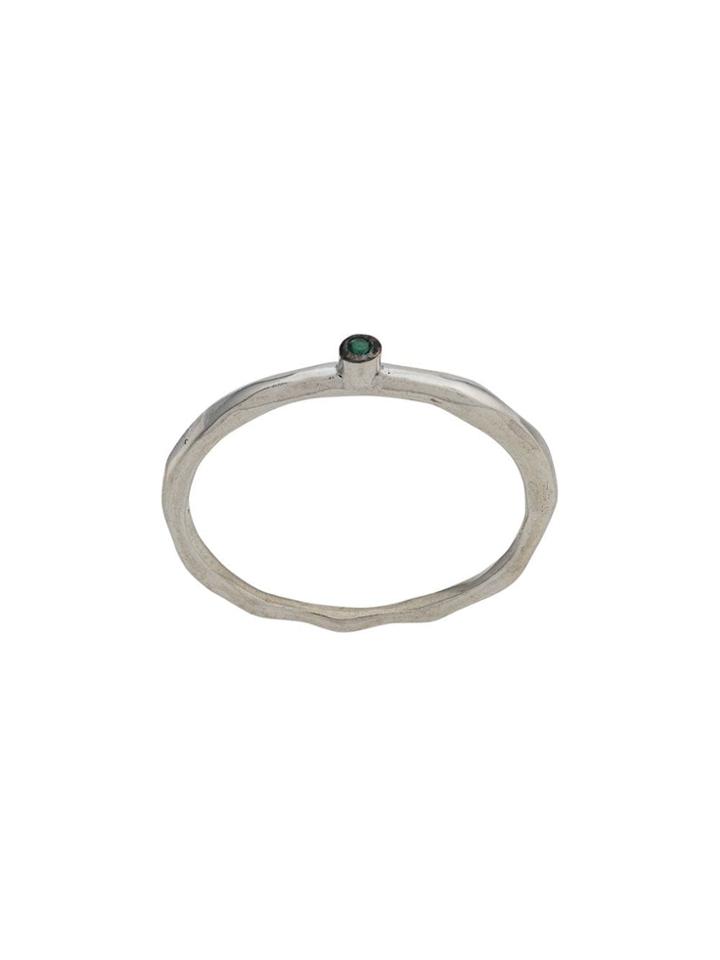 Rosa Maria Ytos Emerald Ring - Silver
