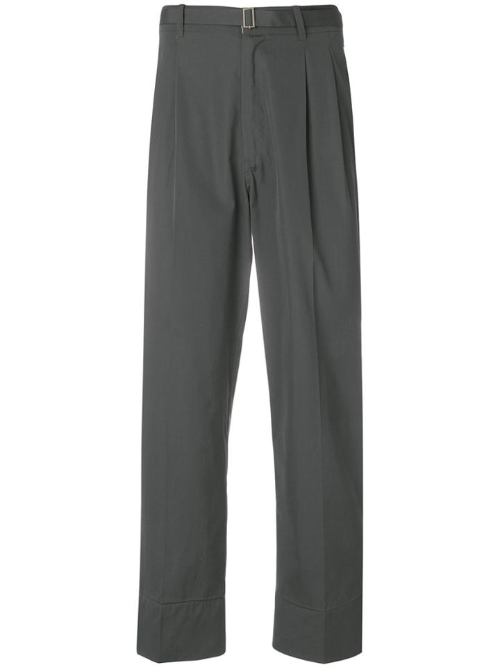 Federico Curradi Straight Leg Trousers - Grey