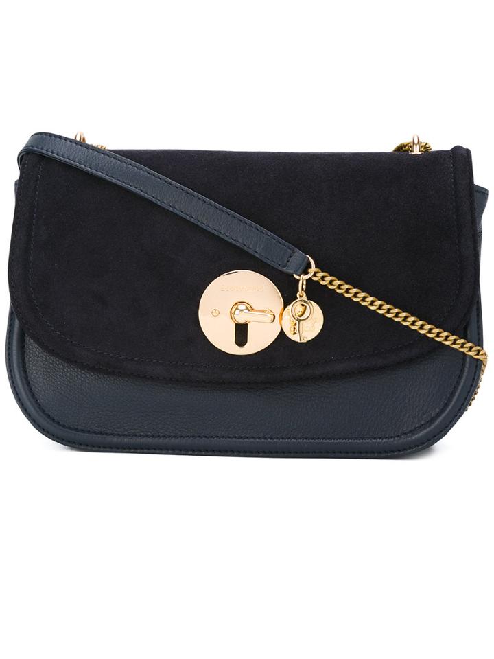 See By Chloé - 'lois' Cross Body Bag - Women - Cotton/leather/suede - One Size, Women's, Blue, Cotton/leather/suede
