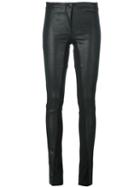 Masnada Panelled Leather Skinny Trousers