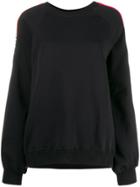 Msgm Logo Tape Sweatshirt - Black