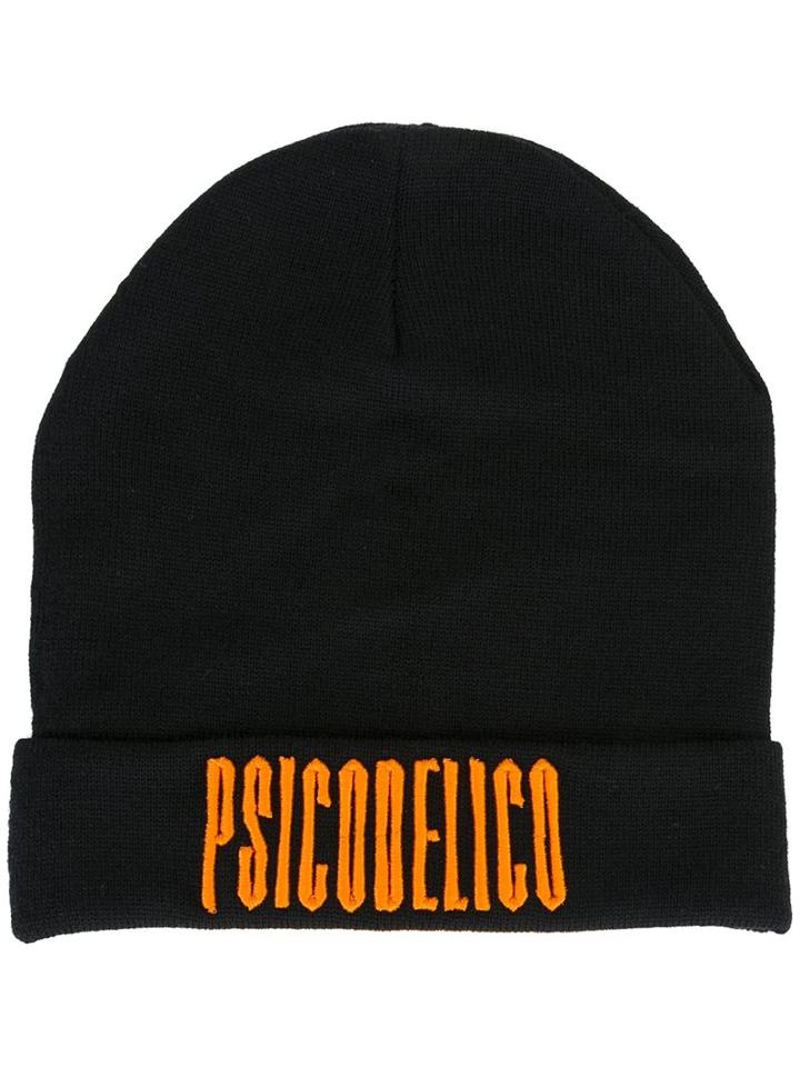 Marcelo Burlon County Of Milan 'licancabur' Beanie, Men's, Black, Cotton/wool