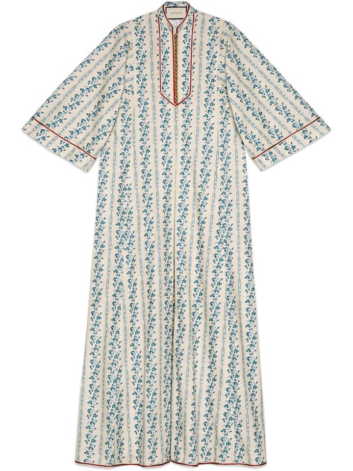 Gucci Gucci Rosebuds Poplin Kaftan - White