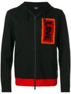 Fendi Appliqué Zipped Jacket - Black