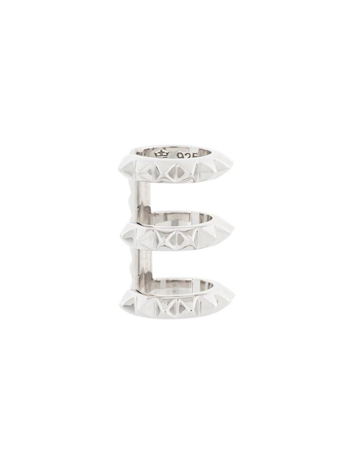 Kasun London Triple Croc Earcuff - Metallic
