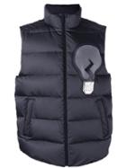 Fendi - Padded Gilet Jacket - Men - Polyester/feather/duck Feathers - 50, Grey, Polyester/feather/duck Feathers