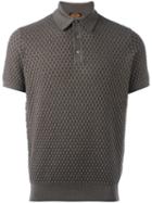 Tod's Interlaced Knitting Polo Shirt, Size: Medium, Brown, Merino/silk