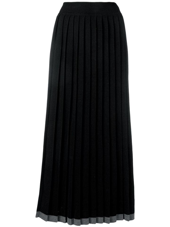 Comme Des Garçons Vintage Pleated Maxi Skirt - Black