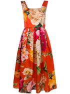 Dolce & Gabbana Floral Print Dress - Yellow & Orange