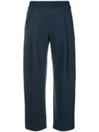 Loro Piana Tapered-leg Cropped Trousers - Blue