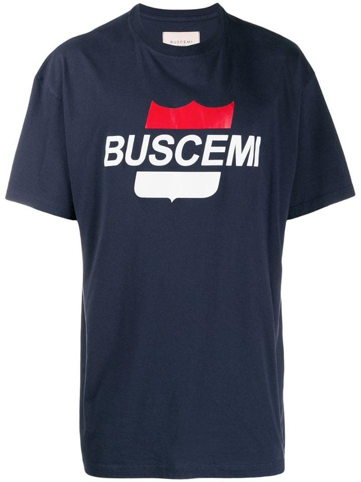 Buscemi Printed Logo T-shirt - Blue