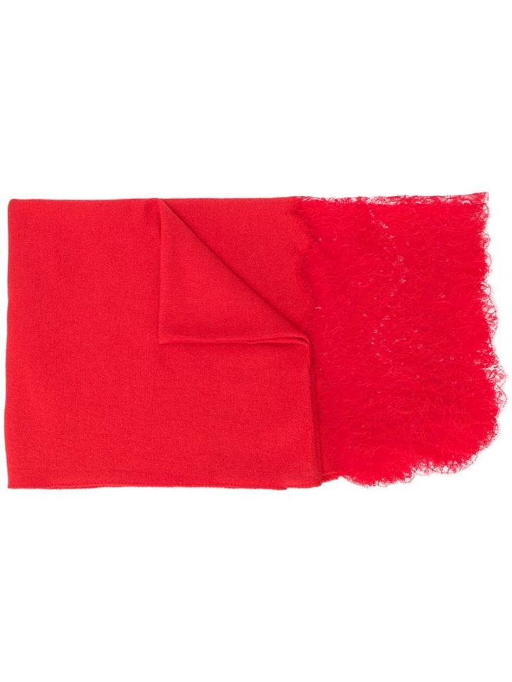 Ermanno Scervino Lace Scarf - Red