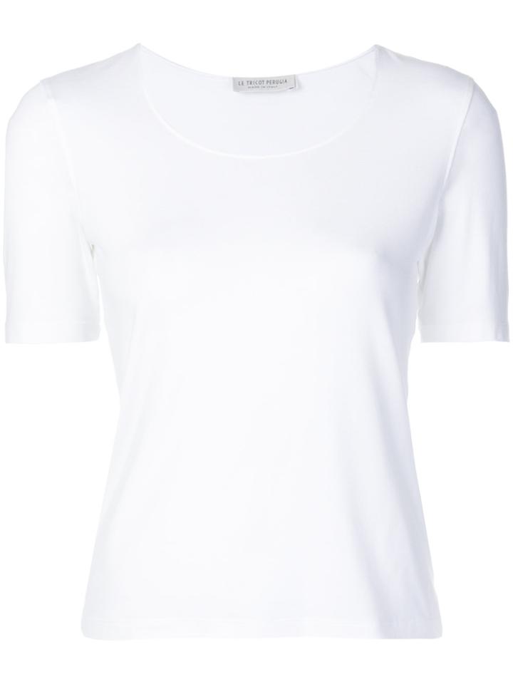 Le Tricot Perugia Basic T-shirt - White
