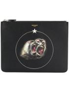 Givenchy Monkey Brothers Printed Pouch - Black