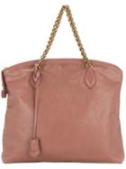 Louis Vuitton Vintage Lockit Chain Tote Bag - Pink & Purple