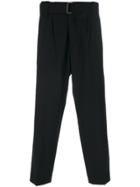Christian Pellizzari Cropped Tailored Trousers - Black