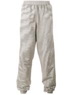 Y / Project - Oversized Track Pants - Men - Polyester/acetate - L, Grey, Polyester/acetate