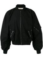 Damir Doma - Oversized Bomber Jacket - Men - Cotton/cupro - L, Black, Cotton/cupro