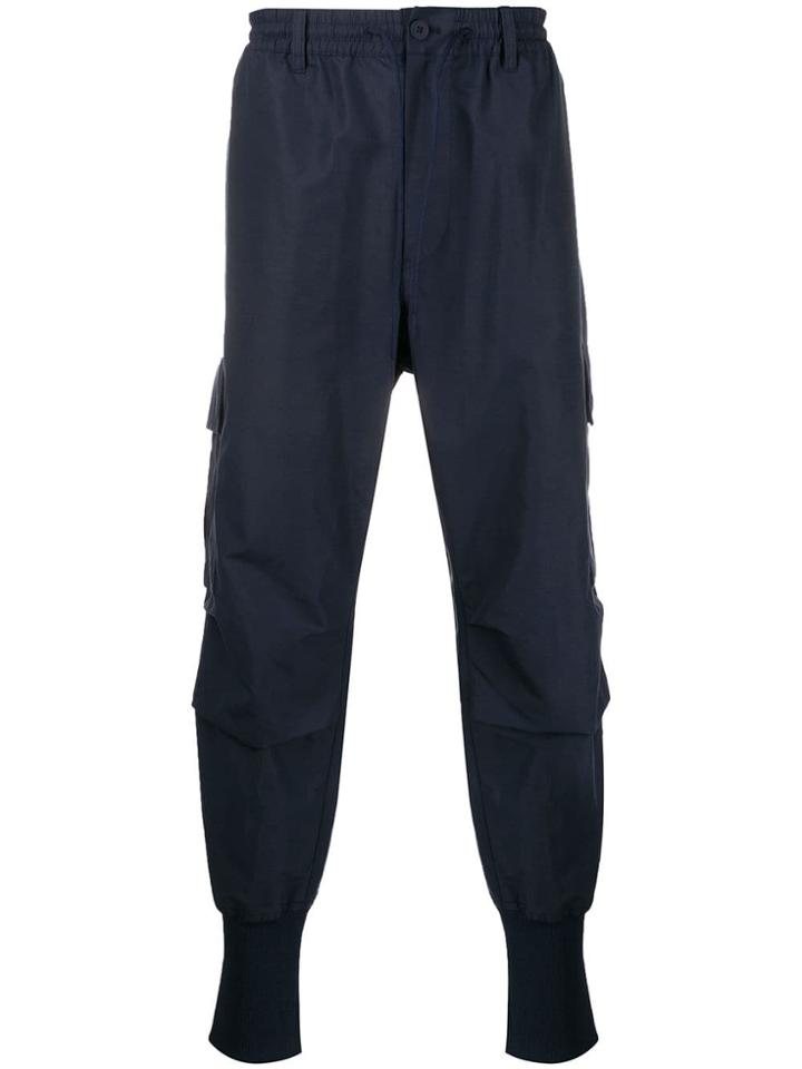 Y-3 Exaggerated Ankle Trackpants - Blue