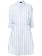 Roberto Collina Striped Shirt Dress - Blue