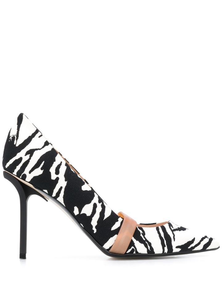 Nº21 Zebra Print Stiletto Pumps - Black