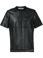 Givenchy Star Perforated T-shirt, Men's, Size: Medium, Black, Lamb Skin/viscose/polyamide/spandex/elastane